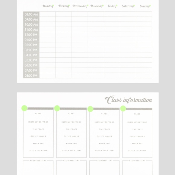 A4 STUDY PLANNER & BASIC COLLECTION WASHI TAPE - Picture 2 of 8